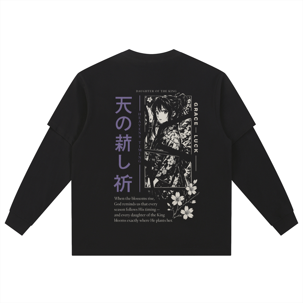 Layered Long Sleeve Oversized Tee