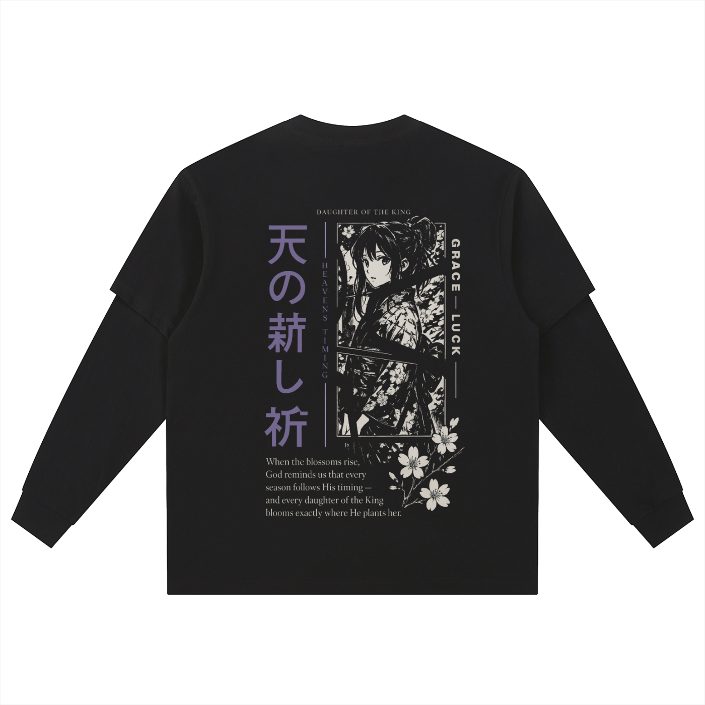 Layered Long Sleeve Oversized Tee