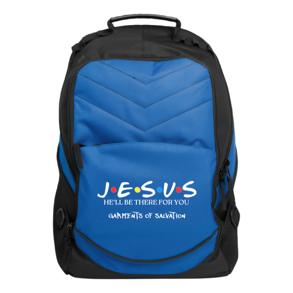 He'll Be There Computer Backpack - royal blue