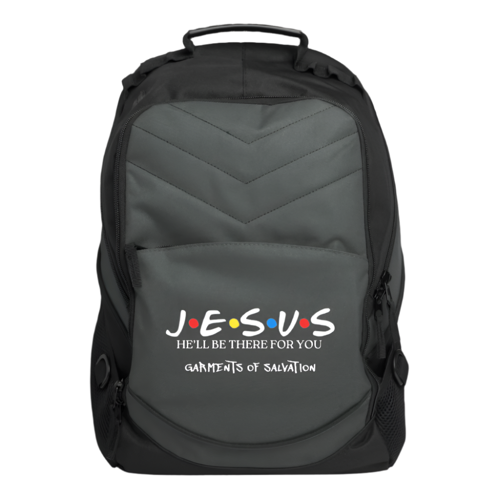 He'll Be There Computer Backpack - charcoal