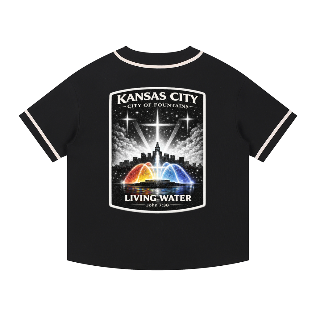 KC Baseball Jersey — Black