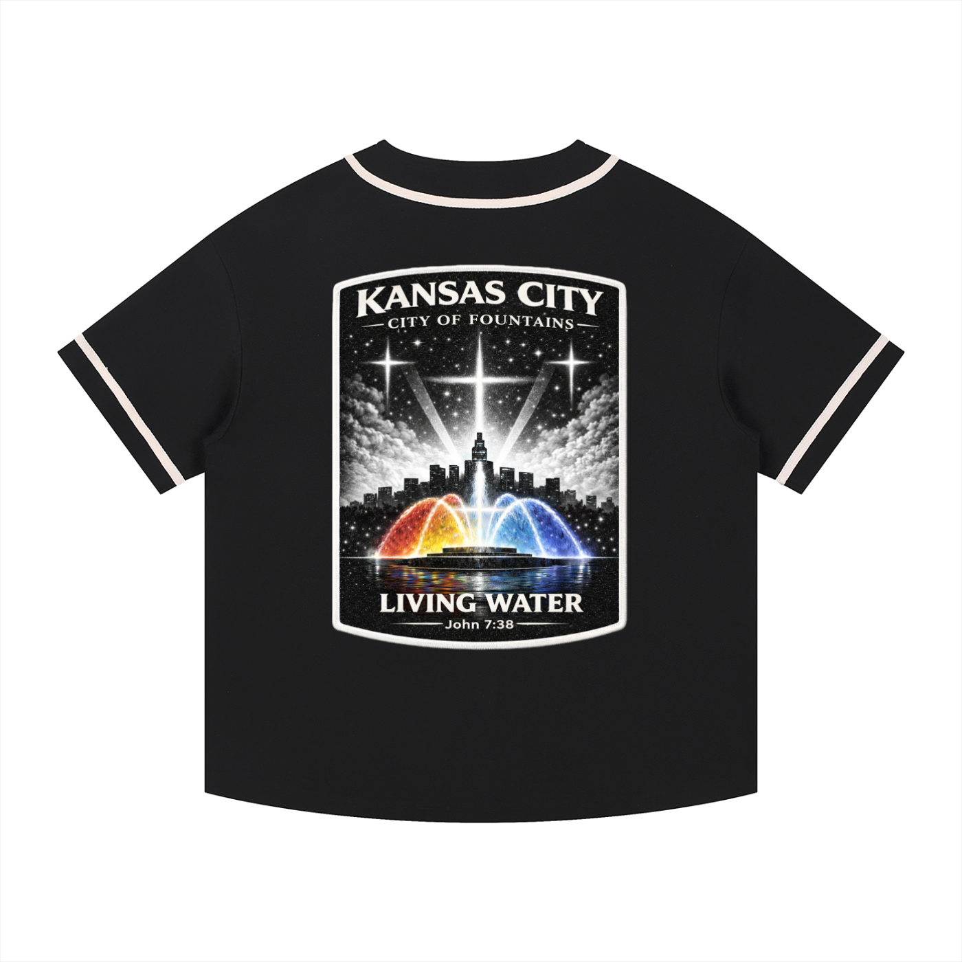 KC Baseball Jersey — Black