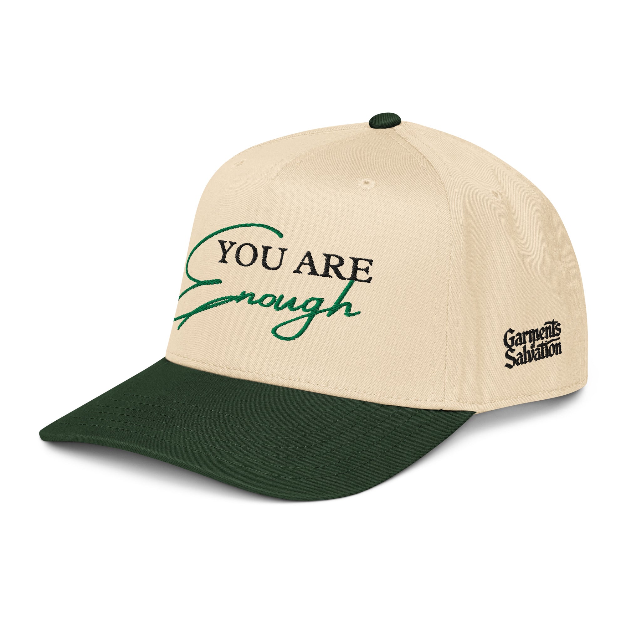 Enough Snapback — Green/Cream