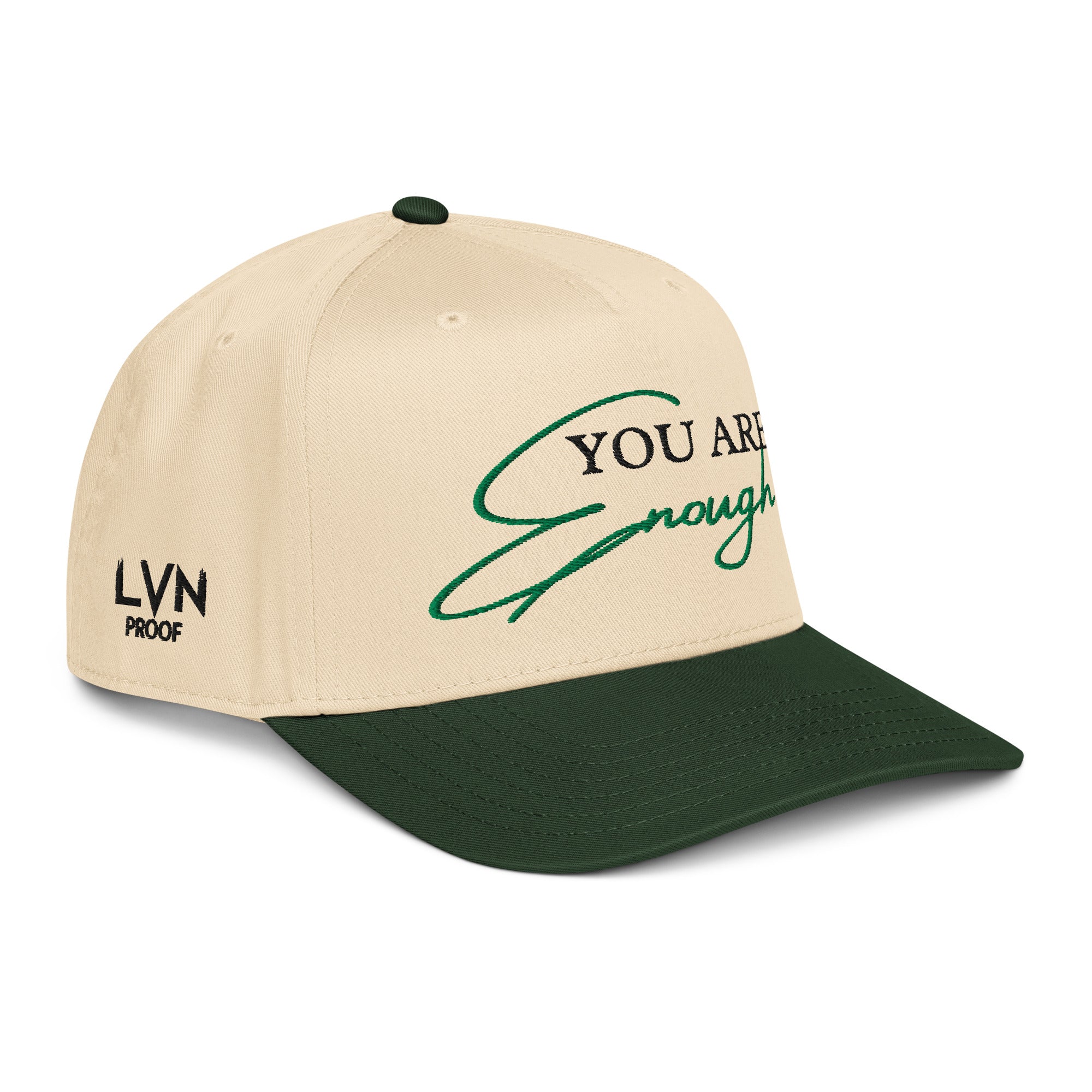 Enough Snapback — Green/Cream