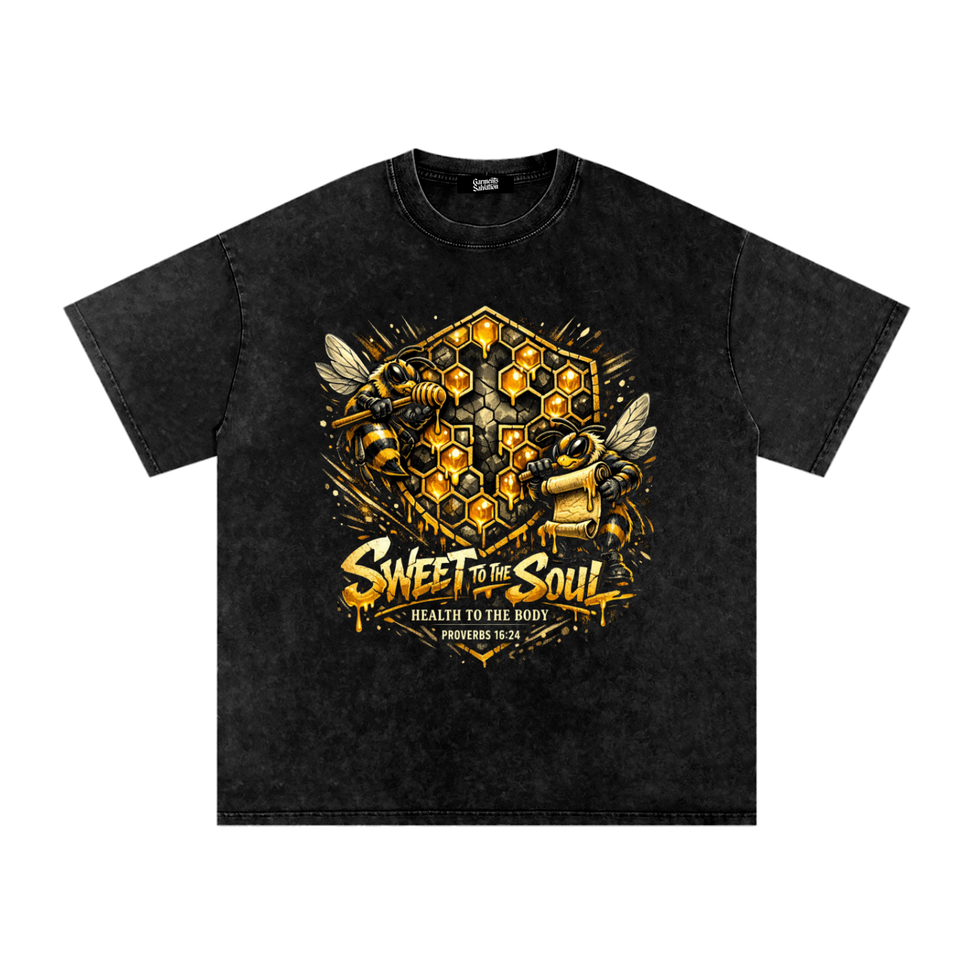 Sweet Authority Oversized Tee — Black