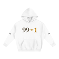 99 —> 1 Oversized Hoodie — White