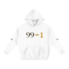 99 —> 1 Oversized Hoodie — White