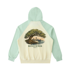 By the Water Hoodie — Green/Apricot