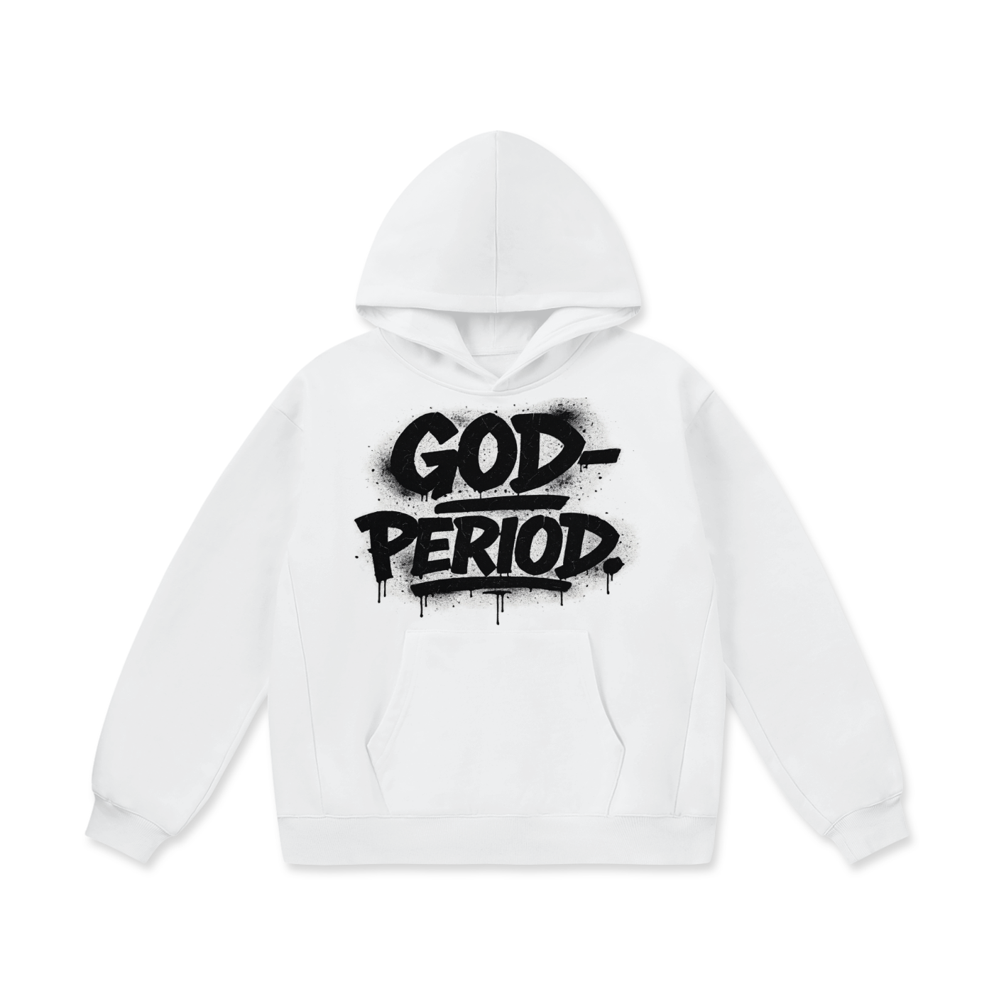 Period. Oversized Hoodie — White