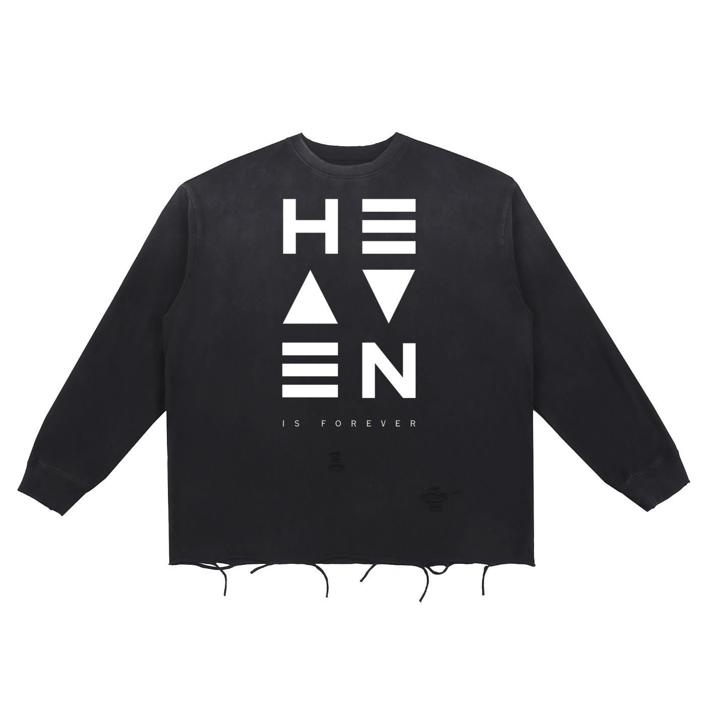 Heaven Long-Sleeve Tee — Black