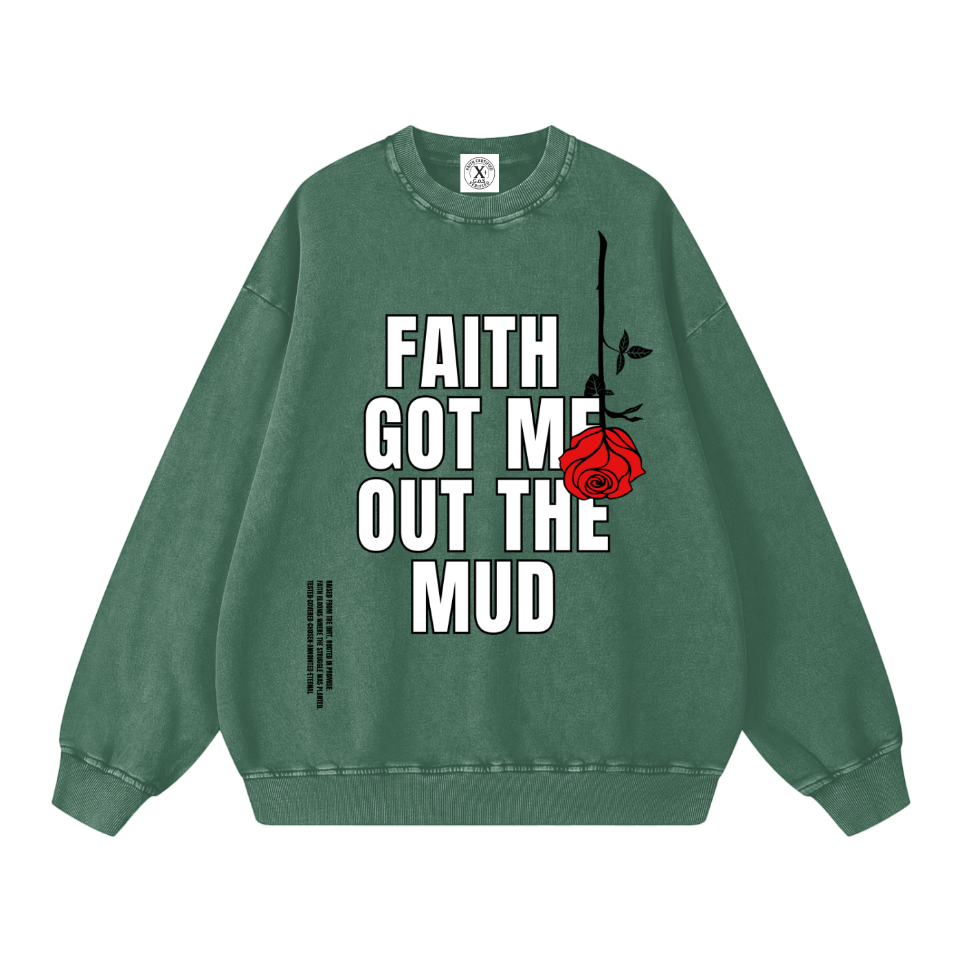 Mud Oversized Sweatshirt — Green