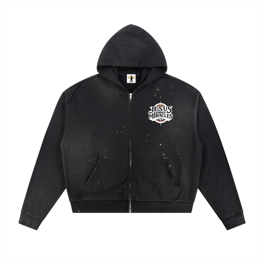 Wonders Oversized Zip-Up Hoodie