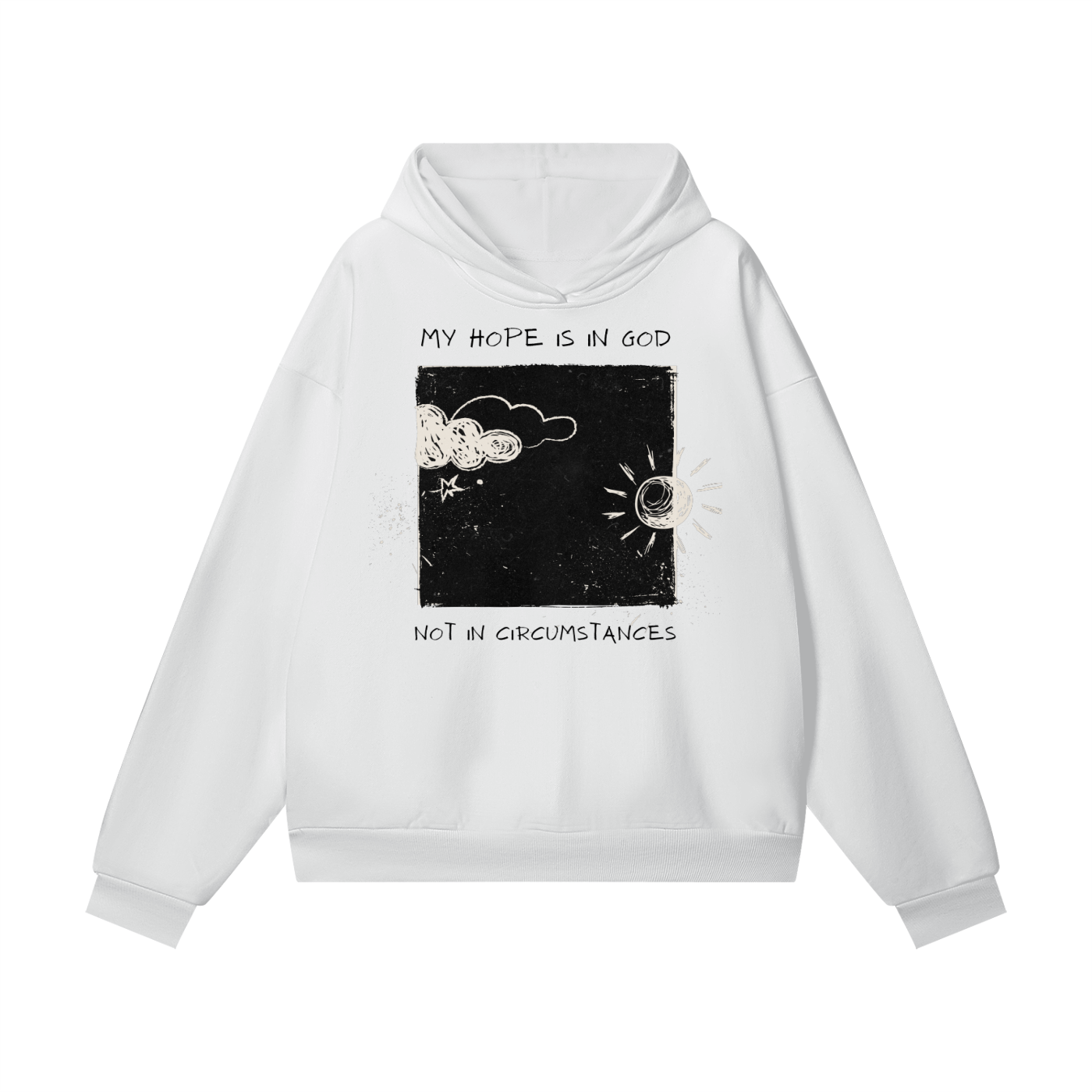 Odeya’s Oversized Hoodie — White