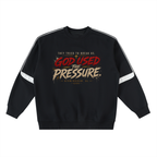 Applied Pressure Oversized Sweatshirt — Black