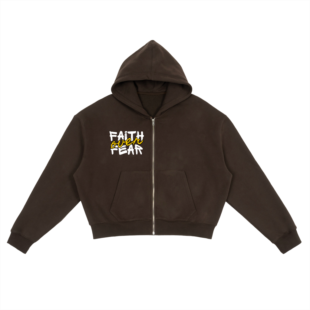 Fearless Boxy Zip Hoodie