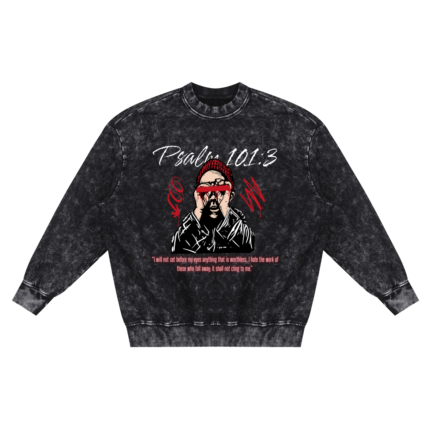 Psalm 101:3 Sweatshirt — Black