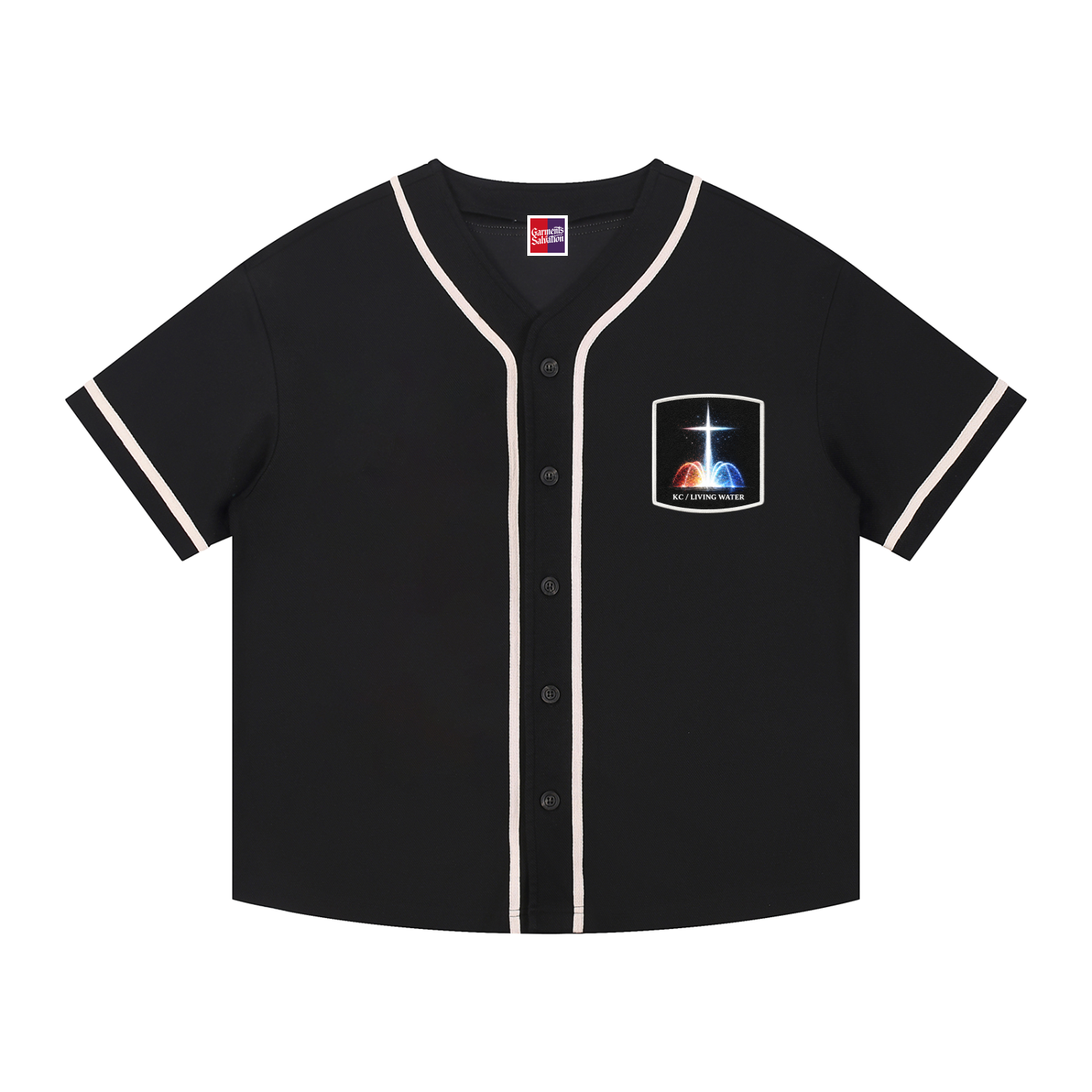 KC Baseball Jersey — Black